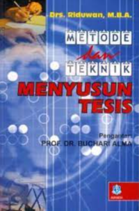 Image of Metode dan Teknik Menyusun Tesis