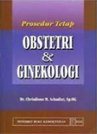 Image of Prosedur Tetap Obstetri dan Ginekologi